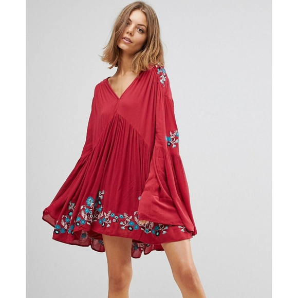 Free People Dresses & Skirts - Free People Red Medium Te Amo Minidress